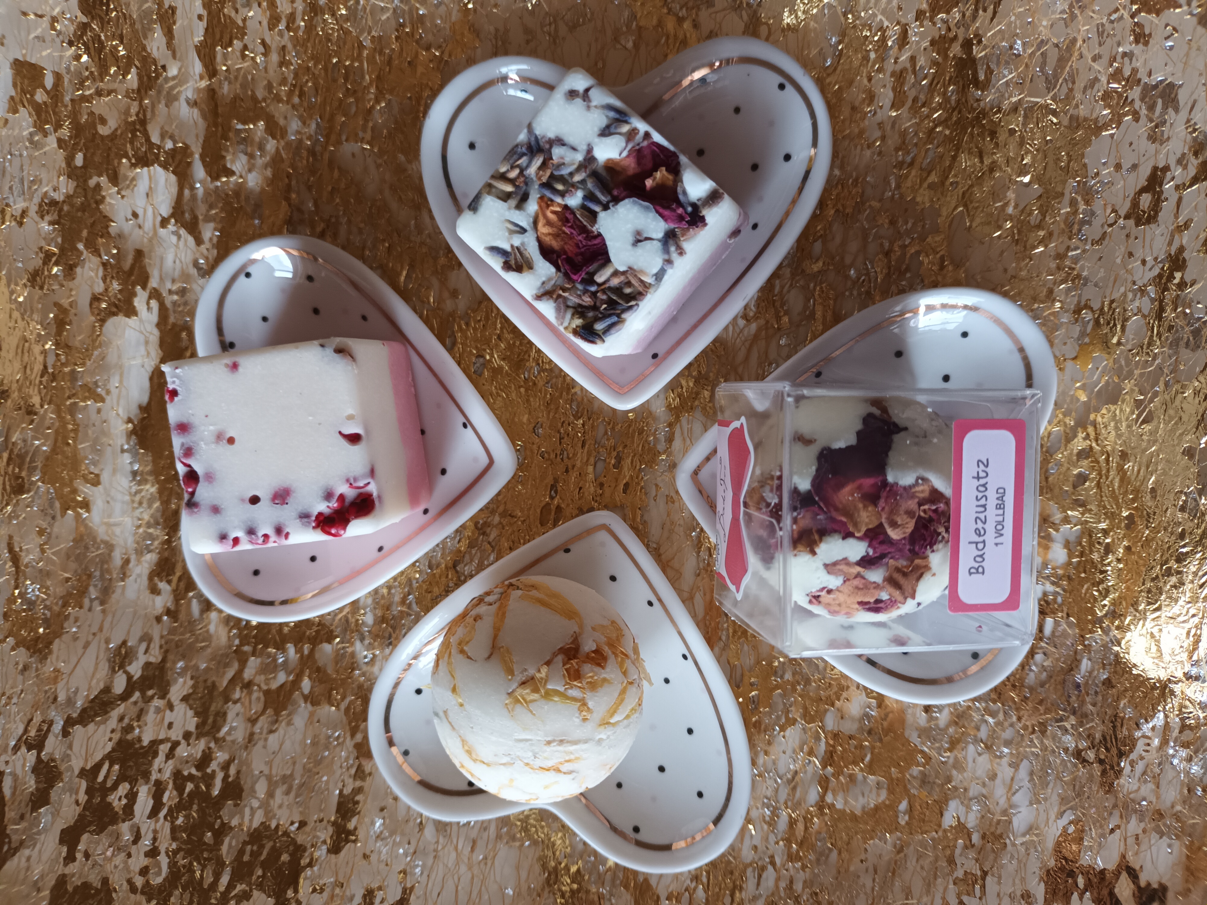 Badewürfel Lavendel-Rose